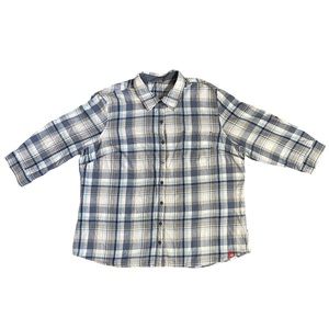 Dickies Women’s Plaid Button Down Flannel Shirt